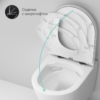 Унитаз подвесной AM.PM ErgoFit Sense FlashClean IS110101.741701 (с сиденьем) - Превью изображения №12 — Интернет-Магазин TECNO.BY