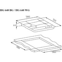 Варочная панель Weissgauff HG 640 BG - Превью изображения №4 — Интернет-Магазин TECNO.BY
