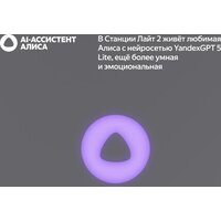 Умная колонка Яндекс Станция Лайт 2 (серый) - Превью изображения №7 — Интернет-Магазин TECNO.BY