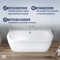 Ванна Lauter Imperia 170x75 21080075 (с каркасом и сифоном 21Y11021 матовый черный) - Превью изображения №4 — Интернет-Магазин TECNO.BY