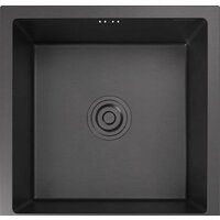 GranFest Metal нержавеющая сталь AISI 304 GF-4444 графит (с сифоном)