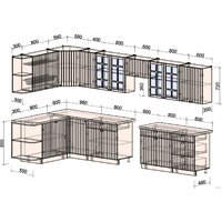 Интерлиния Берес 1.5x3.2 правая (дуб королевский/бискайская сосна) Image #2