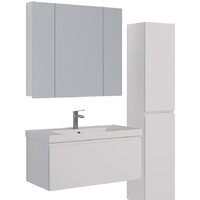 Lemark Шкаф с зеркалом Universal 100 LM100ZS-U (белый глянец) Image #4
