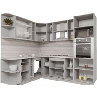 Интерлиния Мила Gloss 1.88x2.4 левая (керамика/керамика/травертин серый) Image #2