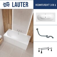 Lauter Ava 150 21208050 (с ножками и сифоном 21Y32000 хром)