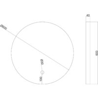  Roxen Зеркало Enry Round 510235-60GM - Превью изображения №3 — Интернет-Магазин TECNO.BY