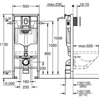 Унитаз подвесной AM.PM Sunny Flashclean C85C1701SC + GROHE Rapid SL 39504000 - Превью изображения №13 — Интернет-Магазин TECNO.BY
