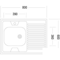 Ukinox STD800.600-5C 0L (с сифоном) Image #2