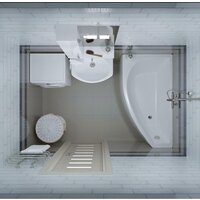 Ванна Triton Бэлла Экстра 140x77 L (с каркасом) - Превью изображения №3 — Интернет-Магазин TECNO.BY