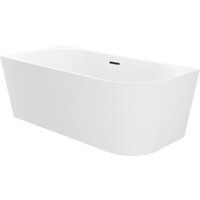 Wellsee Excellence Pro 180x80 28760803R (пристенная ванна (левая) белый глянец, экран, ножки, сифон-автомат матовый черный) Image #2