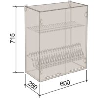 Артём-Мебель 600мм СН-114.75 (ДСП бетон спаркс лайт) Image #3