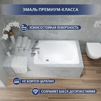 Ванна Lauter Orra 100 21XG100 (с ножками и сифоном 21Y11030) - Превью изображения №3 — Интернет-Магазин TECNO.BY
