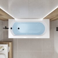 Lauter Haven 150 /21202005 (с ножками, лицевым экраном черного цвета и сифоном 21Y11021 матовый черный) Image #17