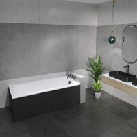 Lauter Haven 150 /21202005 (с ножками, лицевым экраном черного цвета и сифоном 21Y11021 матовый черный) Image #11