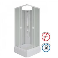 Душевая кабина Niagara Promo P90/26Q/MT/BK 90x90x195 - Превью изображения №2 — Интернет-Магазин TECNO.BY