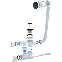 Ванна Cersanit Kaliope 170x110 R 63444 с сифоном Prime 64287 (сифон черный) - Превью изображения №4 — Интернет-Магазин TECNO.BY