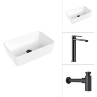 Lauter 21674A + Moon 21СК8691BS с сифоном 21635B (черный матовый) Image #1