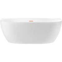 Wellsee Belle Spa 3.0 170x80 235901004 (пристенная ванна белый глянец, экран, ножки, сифон-автомат золото)
