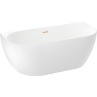 Wellsee Belle Spa 3.0 170x80 235901004 (пристенная ванна белый глянец, экран, ножки, сифон-автомат золото) Image #2