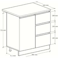 Артём-Мебель Мэри 800мм СН-114.232-р (серый графит) Image #4