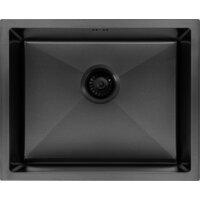 Кухонная мойка ARFEKA ECO AR 550*450 BLACK PVD NANO DECOR VOLCANIC ROCK - Превью изображения №3 — Интернет-Магазин TECNO.BY