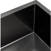 Кухонная мойка ARFEKA ECO AR 550*450 BLACK PVD NANO DECOR VOLCANIC ROCK - Превью изображения №6 — Интернет-Магазин TECNO.BY