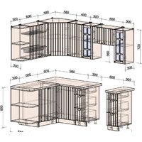 Интерлиния Берес 1.5x2.2 левая (дуб серый/опал светлый) Image #3