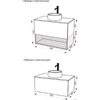 ЗОВ Тумба под умывальник Кито 70 K70LW0MRMC (белый/тростник) Image #5