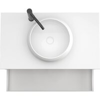 ЗОВ Тумба под умывальник Кито 70 K70LW0MRMC (белый/тростник) Image #2