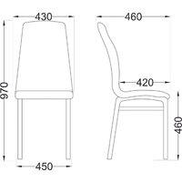 AksHome Adele (белый APU 002/хром) Image #2