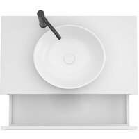 ЗОВ Тумба под умывальник Кито 80 K80LW0MWMC-LDSPW (белый матовый) Image #2