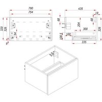 ЗОВ Тумба под умывальник Кито 80 K80LW0MWMC-LDSPW (белый матовый) Image #7