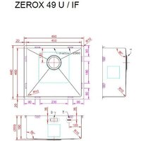 Кухонная мойка ZorG Zerox 49 U / IF Zurinox PVD Gunblack - Превью изображения №4 — Интернет-Магазин TECNO.BY