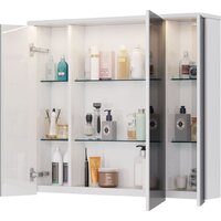  Lemark Шкаф с зеркалом для ванной Zenon 90x80 LM90ZS-Z (белый глянец) - Превью изображения №4 — Интернет-Магазин TECNO.BY