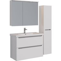  Lemark Шкаф с зеркалом для ванной Zenon 90x80 LM90ZS-Z (белый глянец) - Превью изображения №6 — Интернет-Магазин TECNO.BY