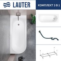 Lauter Monaco 170x72.5 2113170R (с каркасом и сифоном 21Y32002 белый)