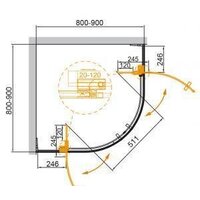 Cezares SLIDER-R-2-80/90-C-Cr Image #2
