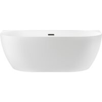 Wellsee Belle Spa 3.0 170x80 235901003 (пристенная ванна белый глянец, экран, ножки, сифон-автомат матовый черный)