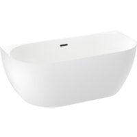 Wellsee Belle Spa 3.0 170x80 235901003 (пристенная ванна белый глянец, экран, ножки, сифон-автомат матовый черный) Image #2