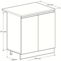 Артём-Мебель Мэри 800мм СН-114.231 (серый графит) Image #4