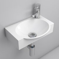 Lauter Тумба под умывальник Из искусственного мрамора Amelia 40 (пудрово-розовый п/мат) Image #3