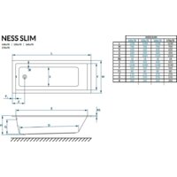 Excellent Ness Mono Slim 160x70 (с ножками) Image #2