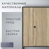 Mio Tesoro Мини 1 дверь 2.07.03.090.12 (черный/сонома) Image #3