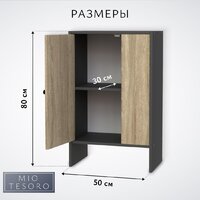 Mio Tesoro Мини 1 дверь 2.07.03.090.12 (черный/сонома) Image #4