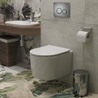 Roxen Simple Compact в комплекте с инсталляцией StounFix Dual Fresh 6 в 1 963592 (кнопка: оружейная сталь) Image #10