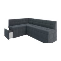 Мебель-АРС Атлантис левый 212x84x135 (велюр серо-синий HB-178 26) Image #5