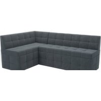 Мебель-АРС Атлантис левый 212x84x135 (велюр серо-синий HB-178 26)