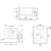Roxen Boro в комплекте с инсталляцией StounFix Dual Fresh 6 в 1 968466 (кнопка: брашированное золото) Image #12