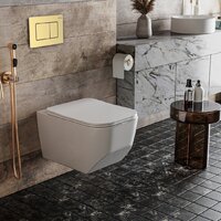 Roxen Boro в комплекте с инсталляцией StounFix Dual Fresh 6 в 1 968466 (кнопка: брашированное золото) Image #2