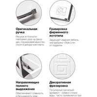 Style Line Тумба под умывальник Родос 70 3 ящика (для классической раковины) Image #3